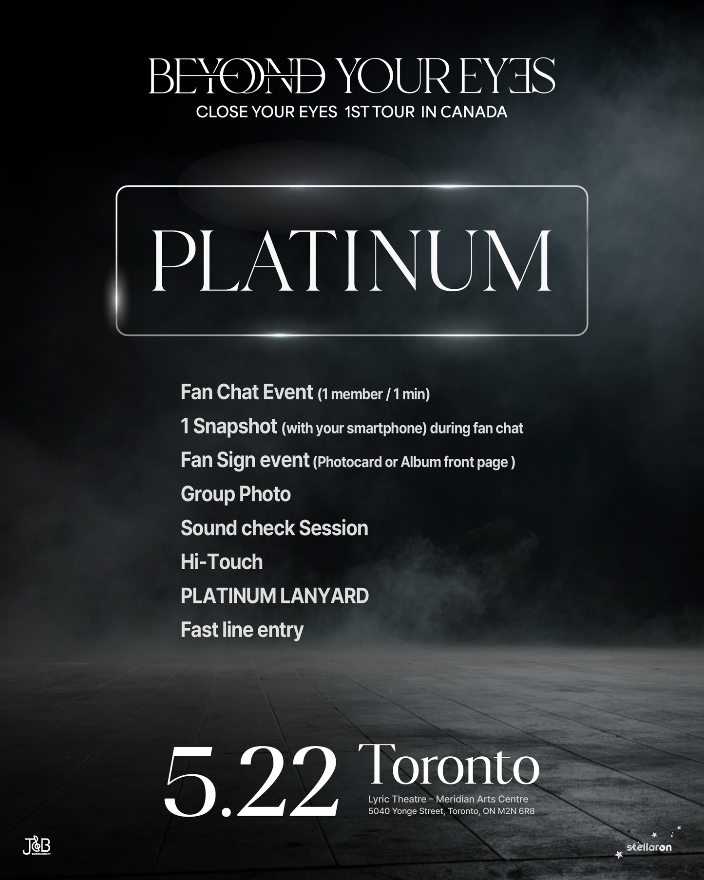 CLOSE YOUR EYES TORONTO-PLATINUM