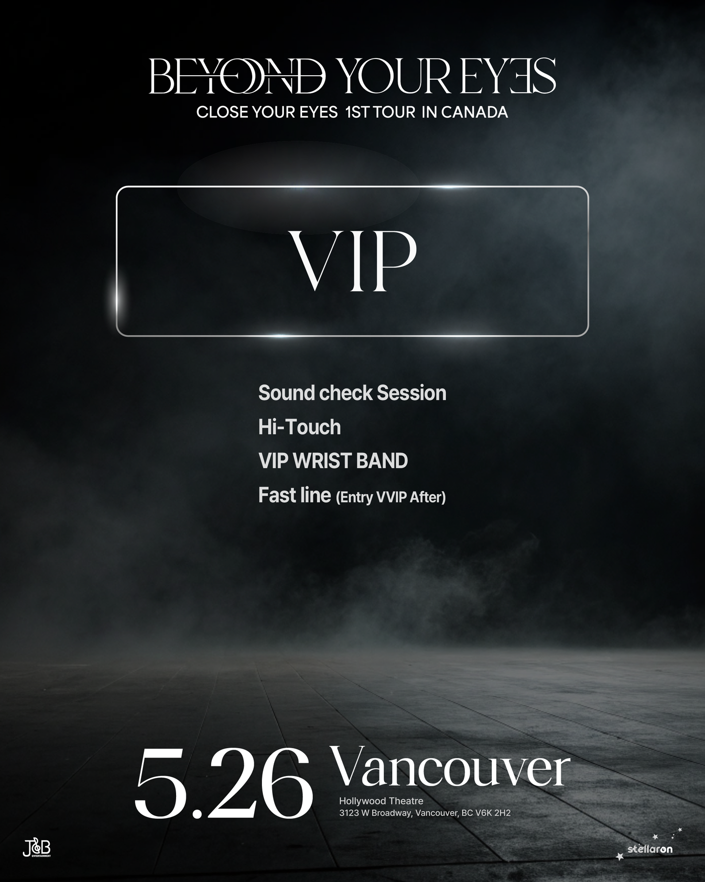 CLOSE YOUR EYES VANCOUVER-VIP