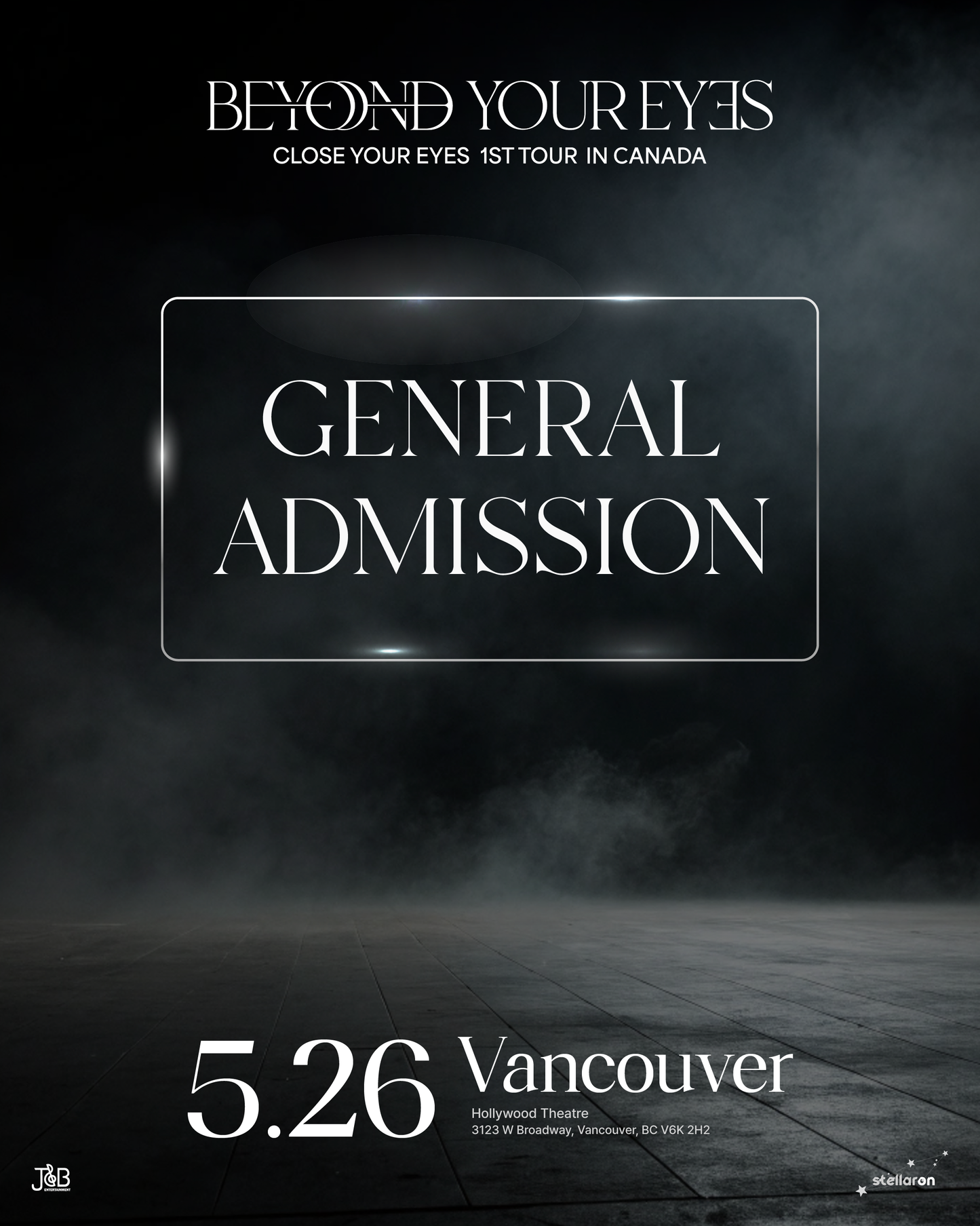 CLOSE YOUR EYES VANCOUVER-General Admission