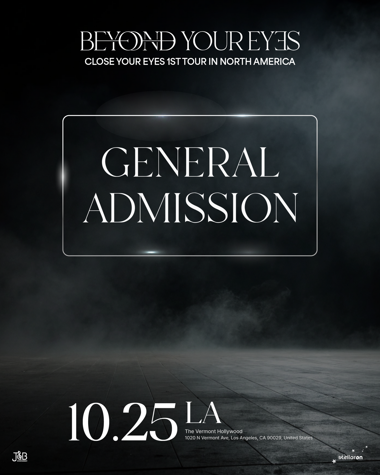 CLOSE YOUR EYES LOS ANGELES-GENERAL ADMISSION