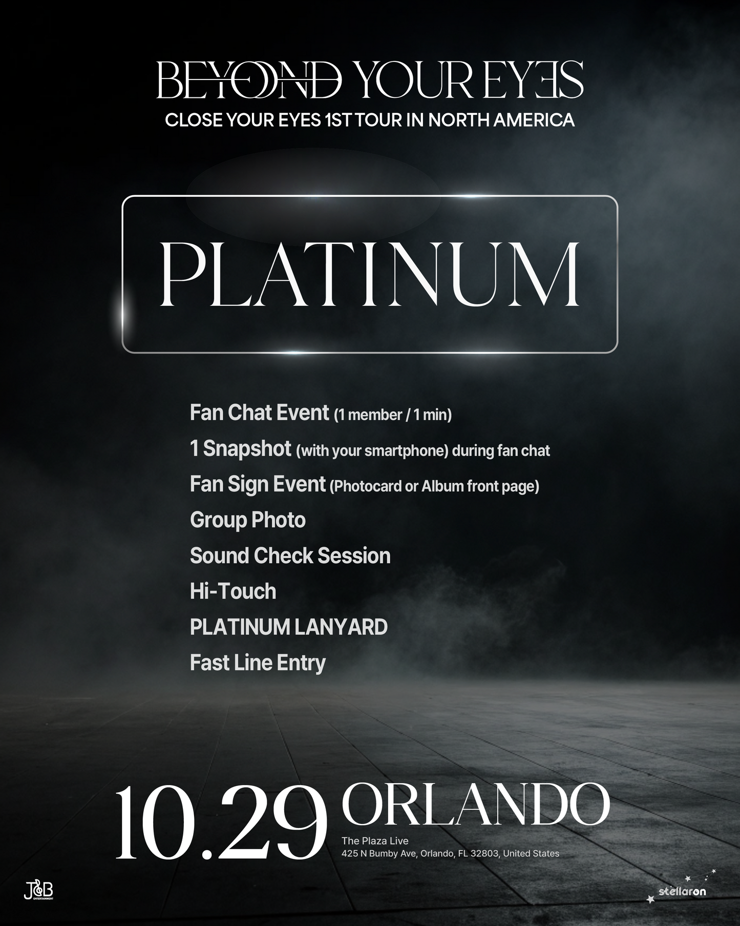 CLOSE YOUR EYES ORLANDO-PLATINUM