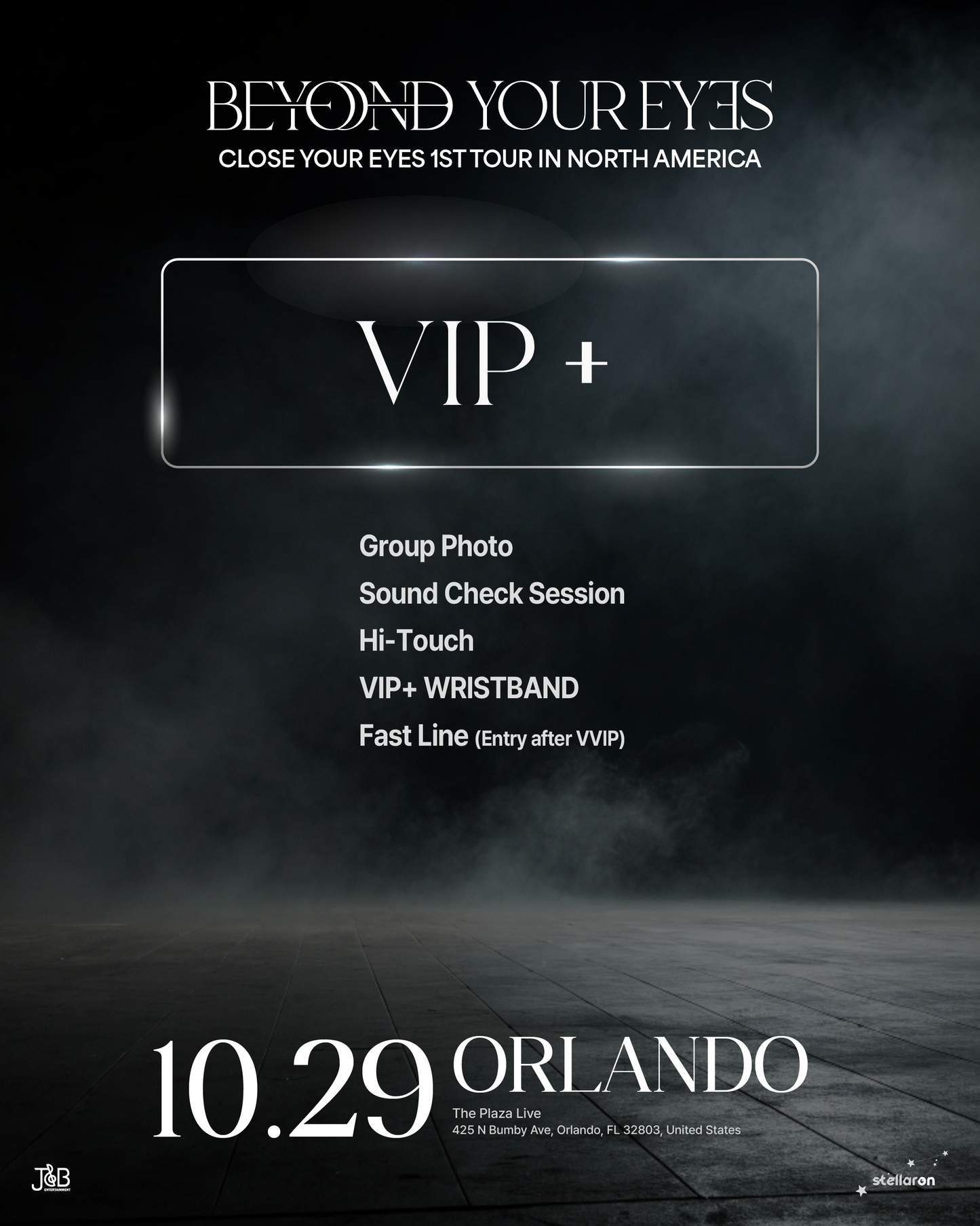 CLOSE YOUR EYES ORLANDO-VIP+