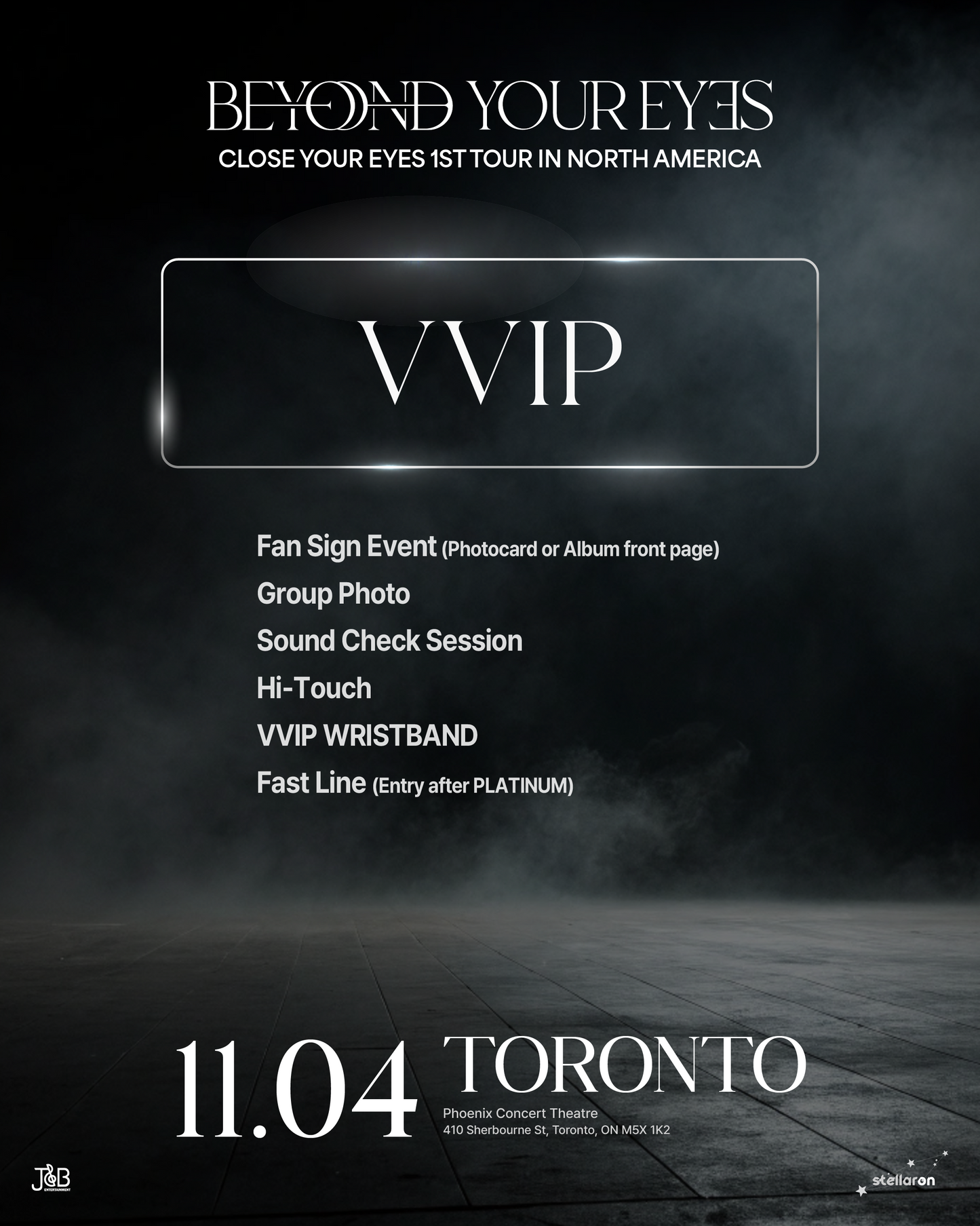 CLOSE YOUR EYES TORONTO-VVIP
