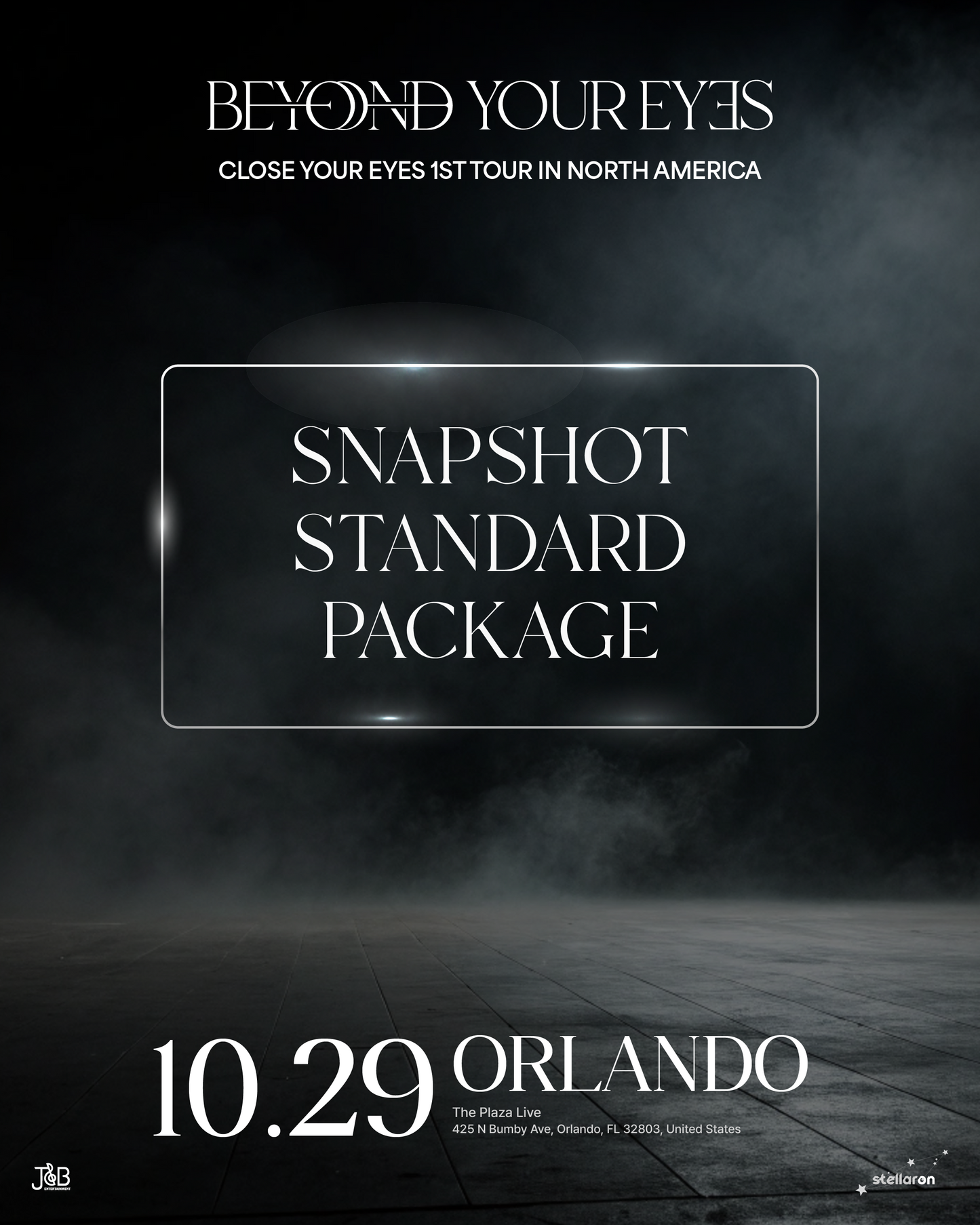 CLOSE YOUR EYES ORLANDO-STANDARD PACKAGE