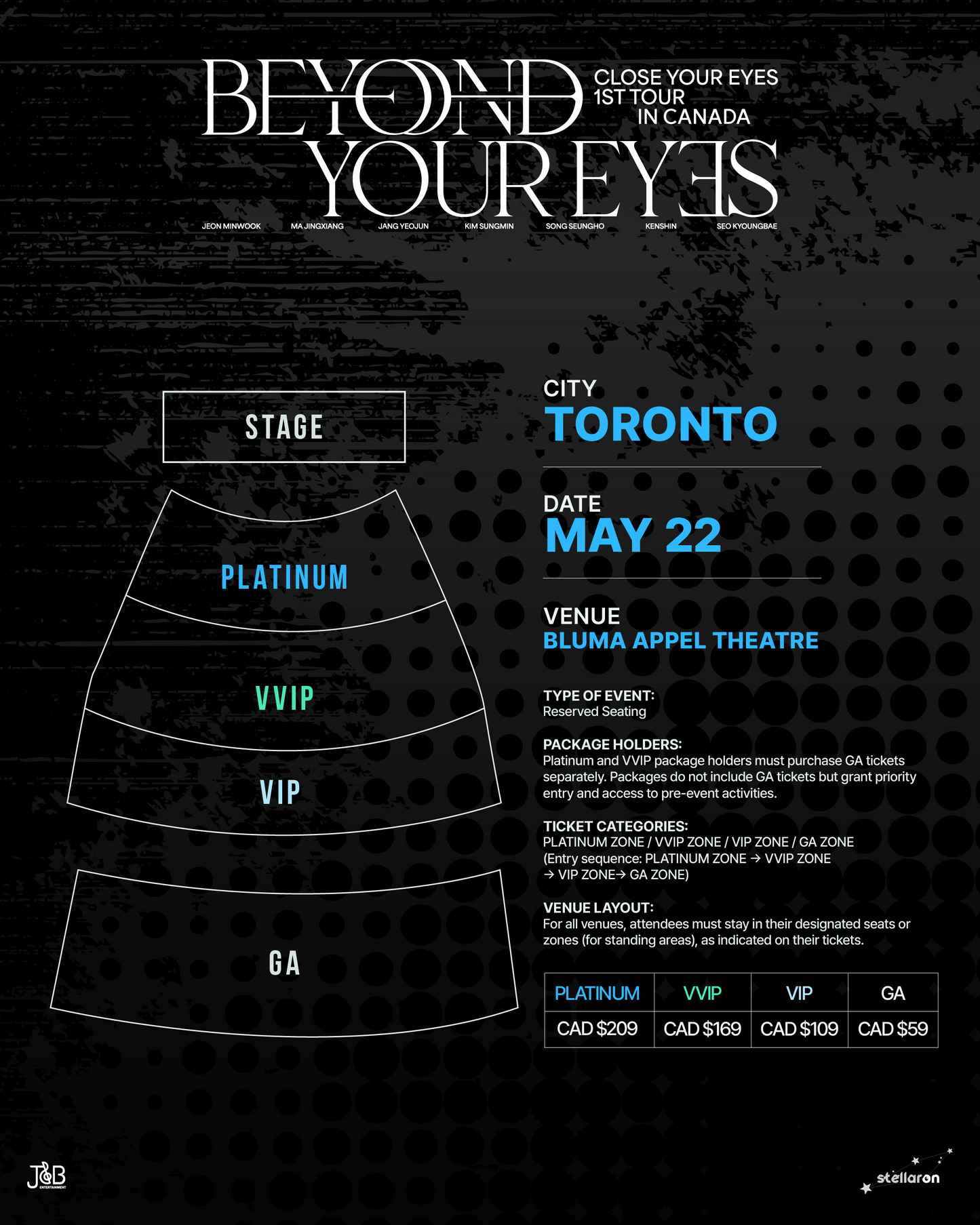 CLOSE YOUR EYES TORONTO-General Admission