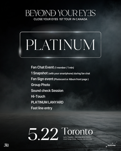 CLOSE YOUR EYES TORONTO-PLATINUM