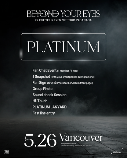 CLOSE YOUR EYES VANCOUVER-PLATINUM