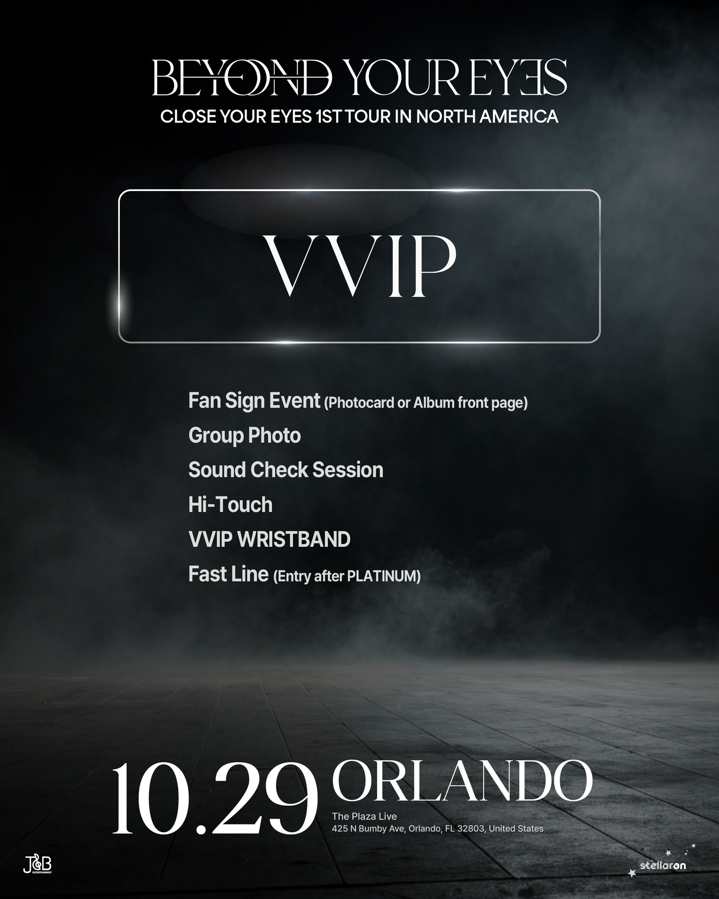 CLOSE YOUR EYES ORLANDO-VVIP