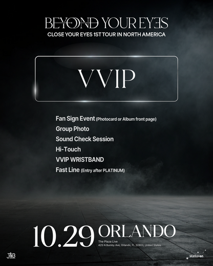 CLOSE YOUR EYES ORLANDO-VVIP