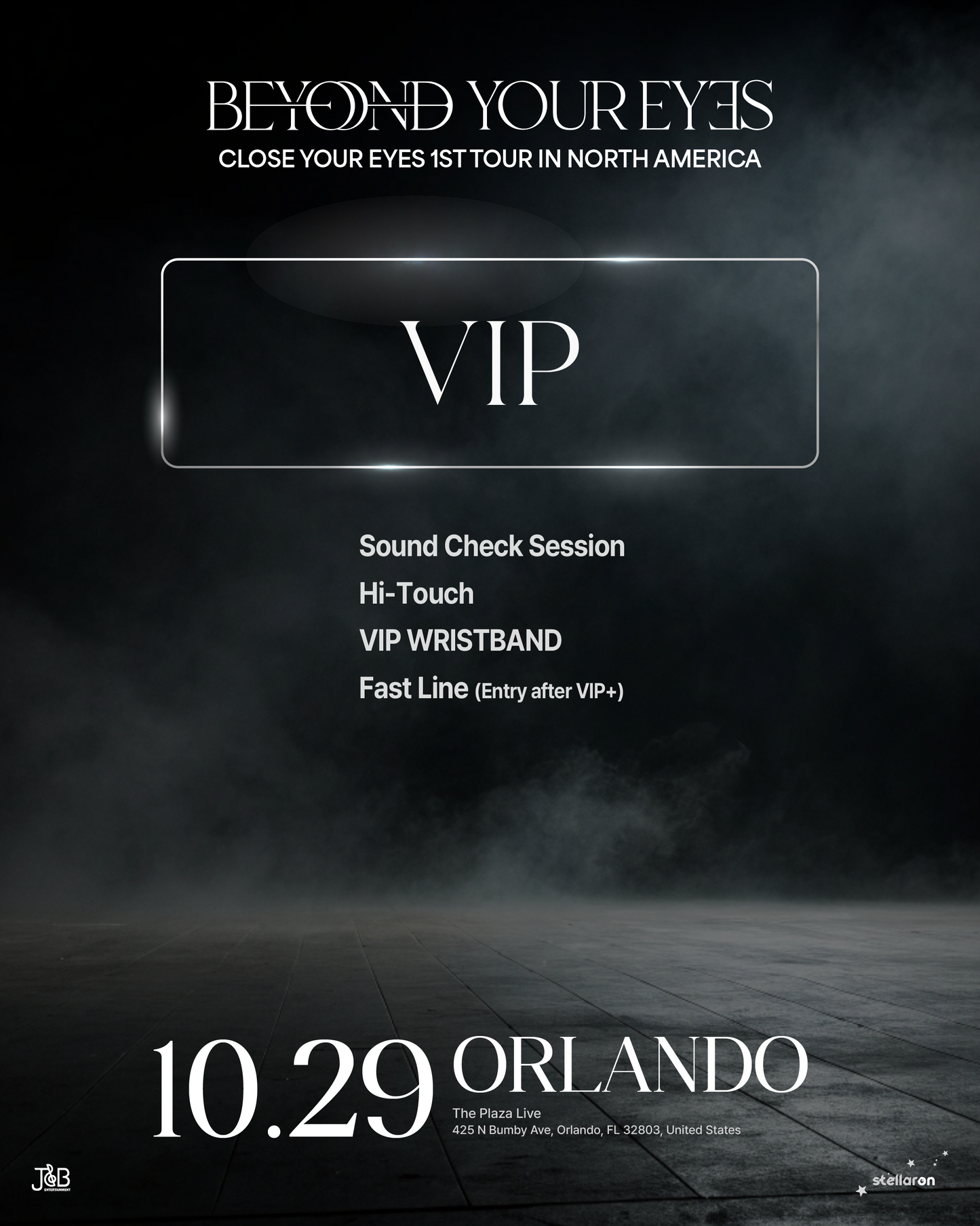 CLOSE YOUR EYES ORLANDO-VIP