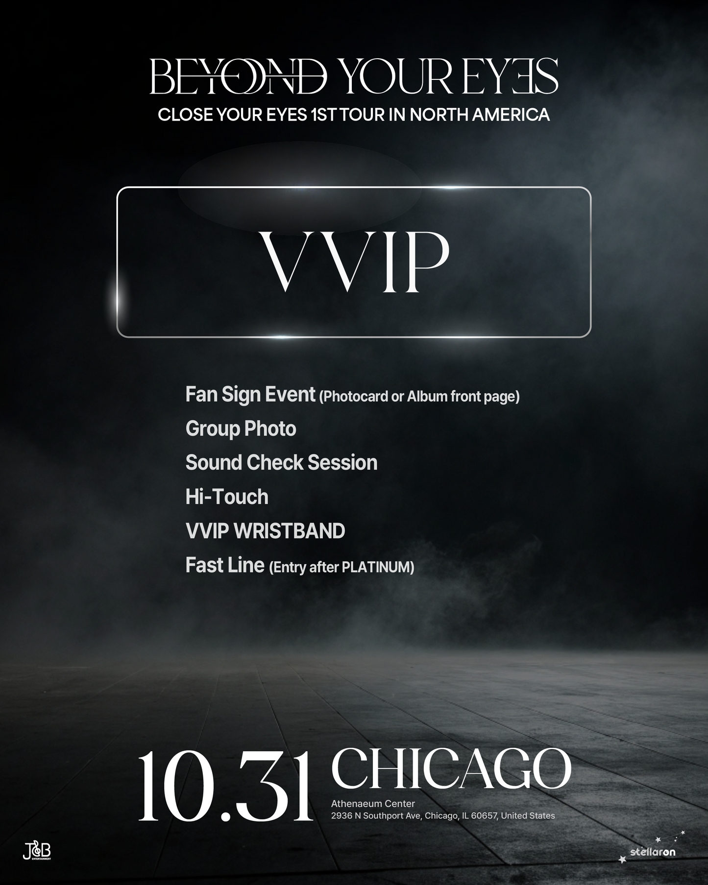 CLOSE YOUR EYES CHICAGO-VVIP