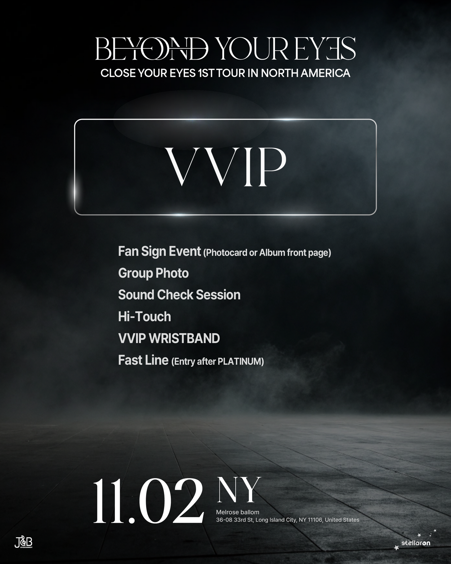 CLOSE YOUR EYES NEW YORK-VVIP