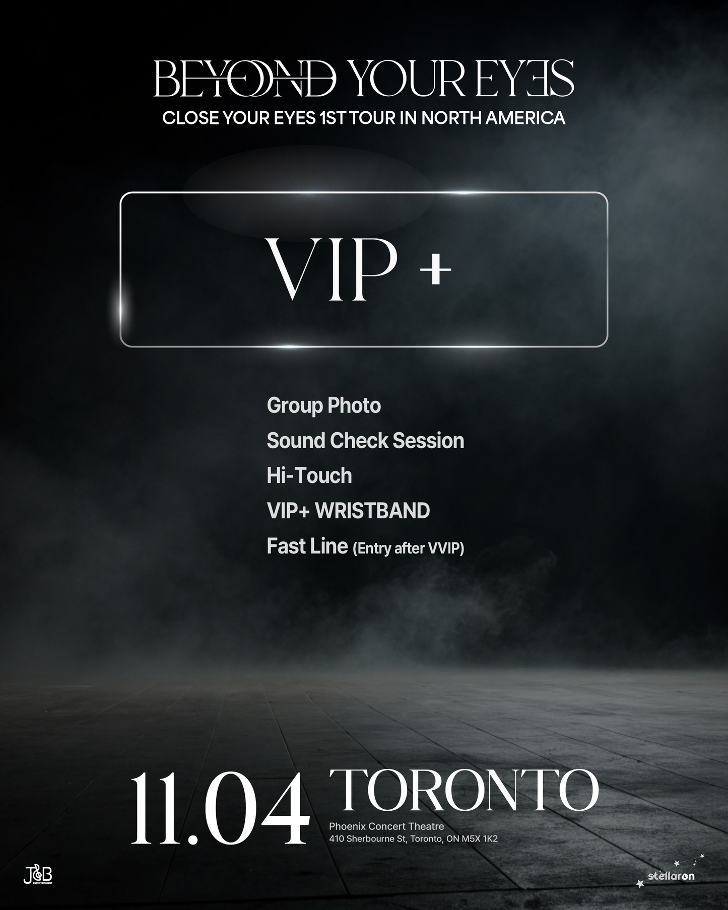 CLOSE YOUR EYES TORONTO-VIP+