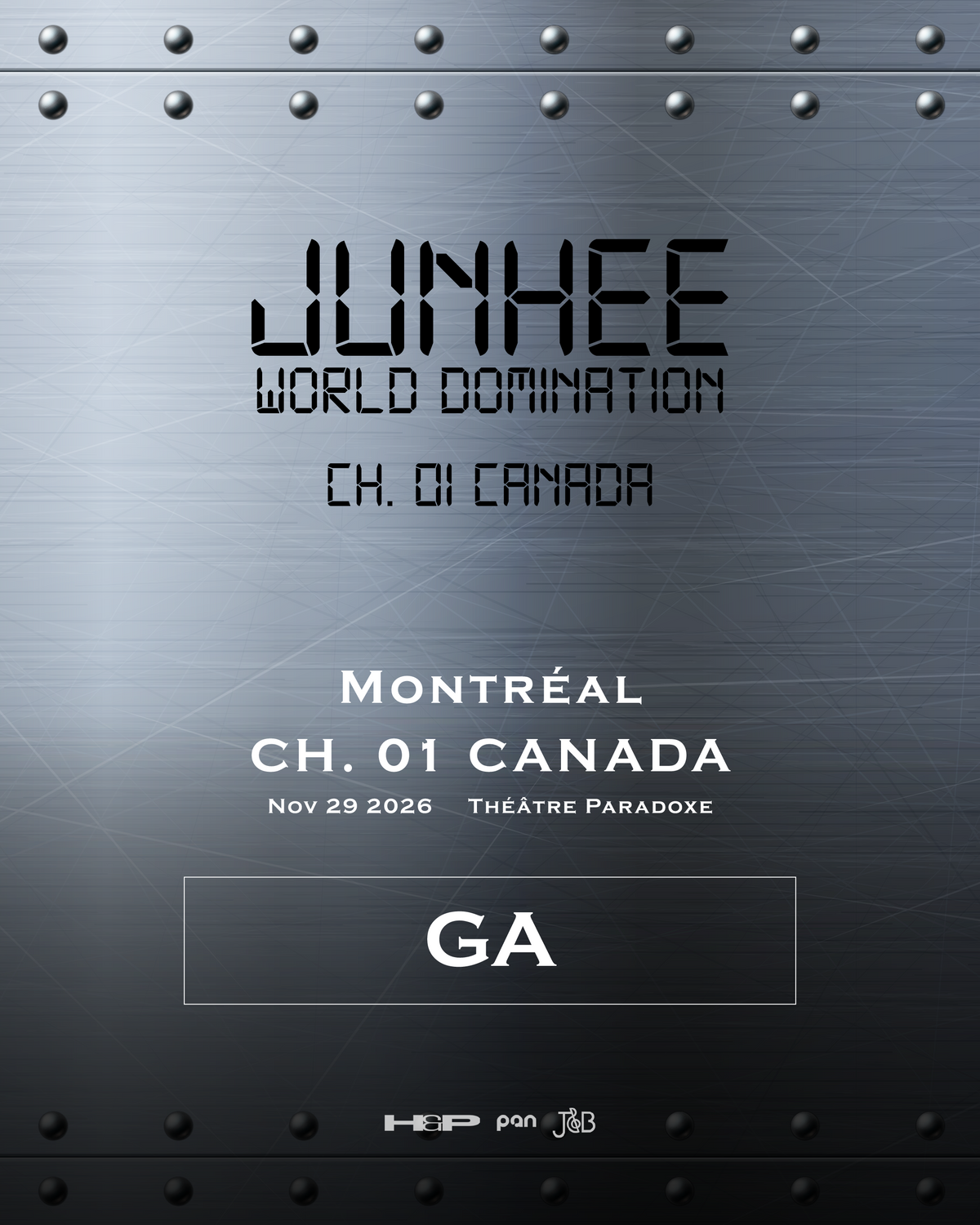 JUNHEE MONTREAL- GENERAL ADMISSION