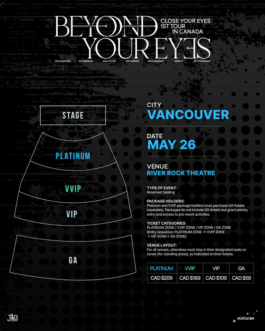 CLOSE YOUR EYES-VANCOUVER-General Admission